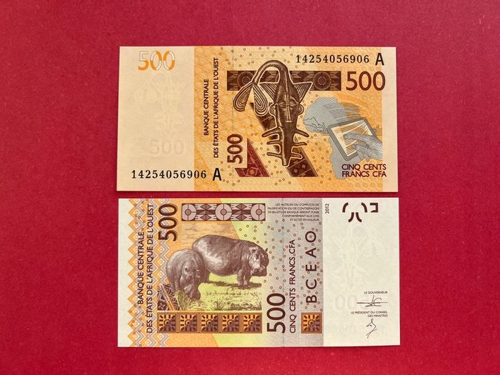 West African States. 500 Francs. 2012 ( Ivory Coast ) ( Uncirculated )