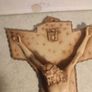 Vintage 1950s Jesus Christ Crucifix painted celluloid  15 3/4 INCHES Image 7
