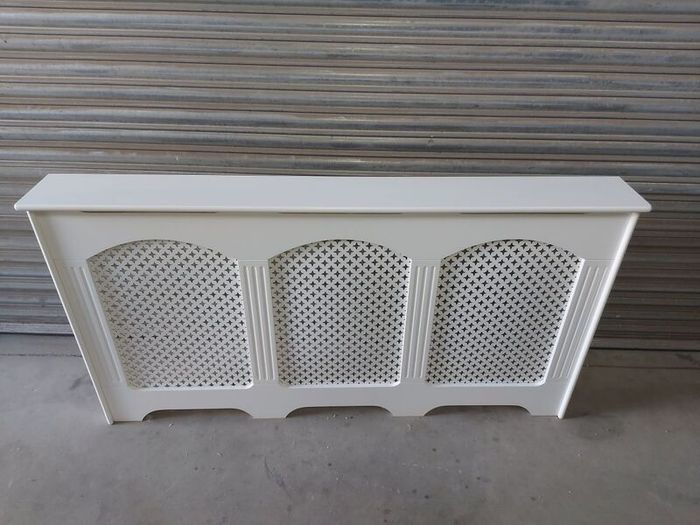 white radiator cover