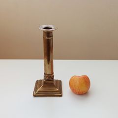Antique Rose Brass Candle Holder H 20cm