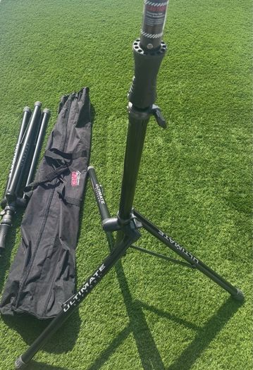 Ultimate Support TS-100B Air-Powered Speaker Stands (Pair) w/ Gator Carry Bag