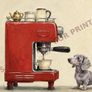 Dachshund Coffee Prints A5 A4 A3 - 6 Designs - Citywest SC - 250gsm Matte - Sausage Dog Image 4