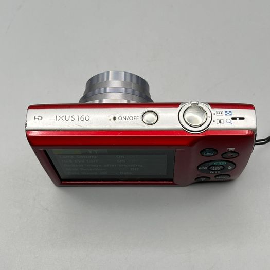 Canon IXUS 160 20MP Digital Camera Red - Full Kit
