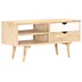TV Cabinet 90x35x45 cm Solid Mango Wood Image 8