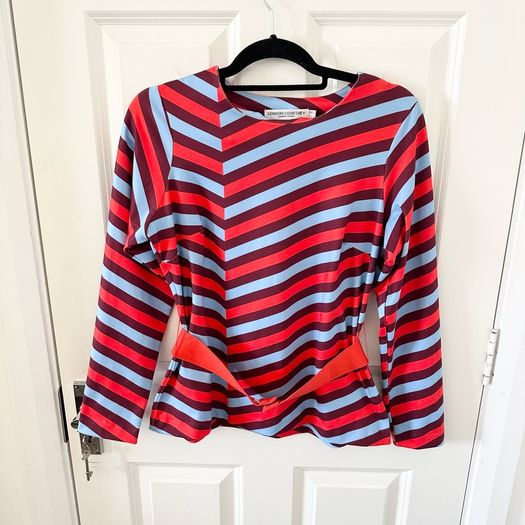 Lennon Courtney Striped Belted Blouse UK10