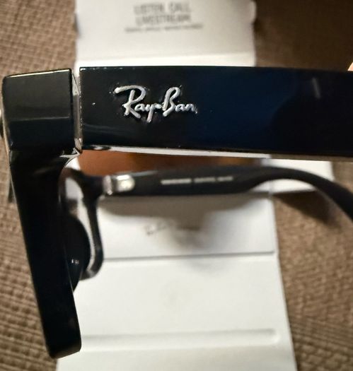 RAY BAN Meta Wayfarer Glasses Gen 1 RW 4006 - Shiny Black - Transition Lenses