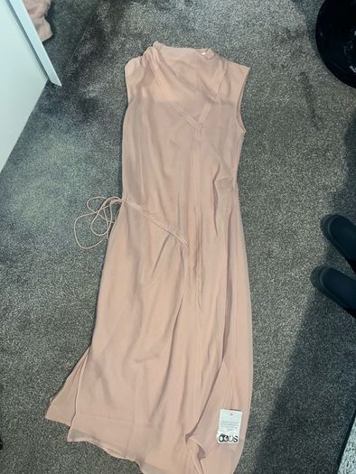 asos blush pink dress