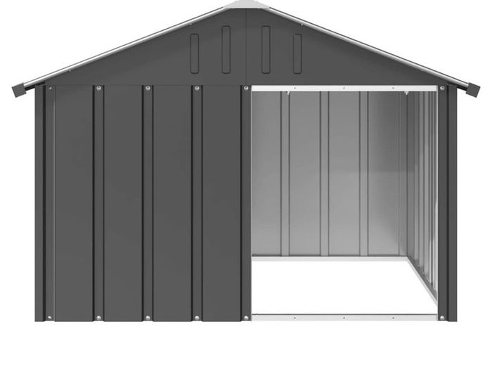 Dog House Anthracite 116.5x103x81.5 cm Galvanised Steel (FREE POSTAGE)