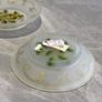 New Yankee Candle Pair of Frosted Glass Christmas Holly Candle Holders Image 3