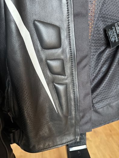 Leather motorbike jacket
