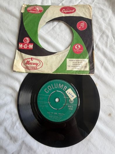 Curated Job Lot of 54 Vintage 7" Vinyl Records - ALL Pressed in Ireland (John Lennon, Pink Floyd, The Kinks)