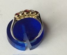 New 18ct White & Yellow Gold Ruby & Diamond Ring