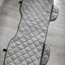 Quilted Car Rear Seat Protector Mat - Grey Car Seat Cover with Pockets Image 6