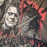Frankenstein Tyler Stout Universal Monsters Screen Print + plus free Mystery Print Image 4