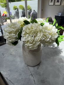 Artificial flowers incl vase - Neptune