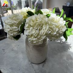 Artificial flowers incl vase - Neptune