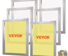 Screen Printing Kit Silk Screen Printing Frame 20x24in 110 Count Mesh 6pcs