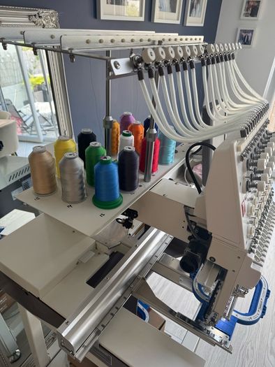 Bai Mirror 15 thread industrial embroidery machine + extras