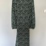 Zara Printed Long Sleeve Midi Dress Image 6