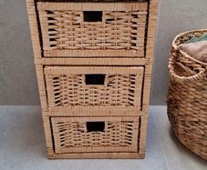 Wicker Rattan Storage Drawers