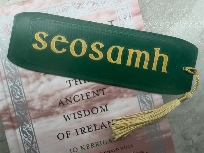 Personalised Celtic Hounds Bookmark