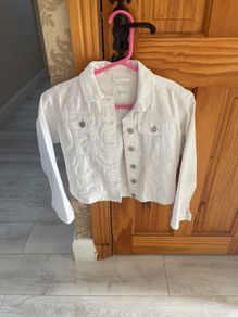 white denim jacket