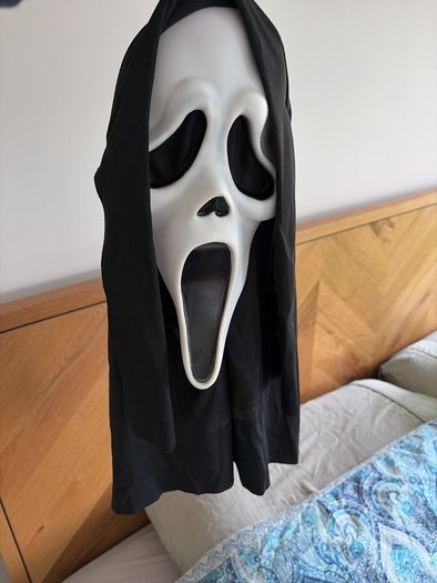Halloween Scream mask and cloak