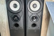 Mission 702 E Large Floor Standing Pair of Speakers - Black - FLAW