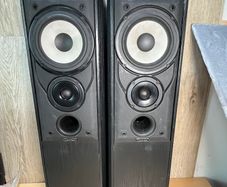 Mission 702 E Large Floor Standing Pair of Speakers - Black - FLAW
