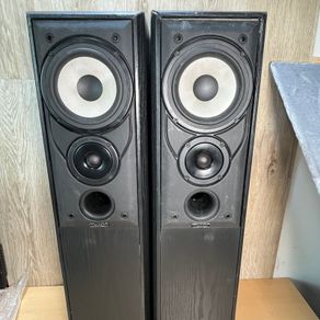 Mission 702 E Large Floor Standing Pair of Speakers - Black - FLAW