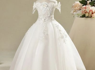 White Flower Girl, Birthday Dress