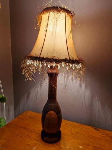 vintage wooden lamp