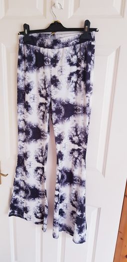 Shein Tie-Dye Flare Trousers - Size 10