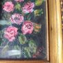 Oil painting of pink roses Image 2