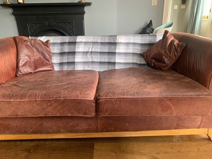 Leather sofa