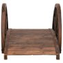 NEW SALE | Garden Bridge with Half-wheel 99x50x38 cm Solid Wood Fir Image 3