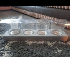 stone base candle holders