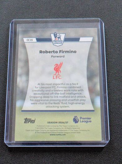 Roberto Firmino Liverpool Topps Chrome Classics Topps Premier League Flagship Edition 2026/27