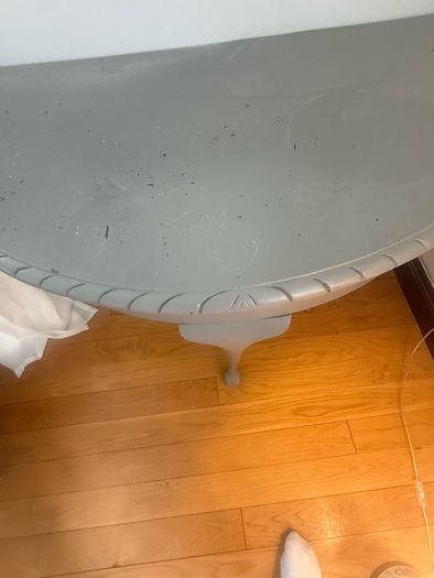 hall table and mirror