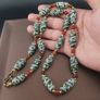 Vintage Venetian Style Feather Desgin Glass Beads Necklace Image 7
