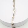 Vintage Geometric 925 Sterling Silver Cubic Zirconia Bracelet Image 5