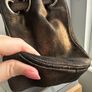 Jimmy Choo Bronze Metallic Suede Ramona Bag Image 5