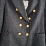 Zara BNWT Womens black boucle coat/jacket Image 4