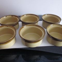 TG Green "Granville" Stoneware Glazed Bowls X6