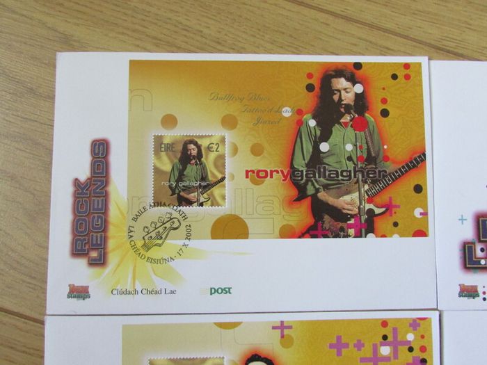 Irish Rock Music Legends Stamp First Day Covers.Set Of Five.