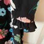 M&S Collection Womens Black Floral Viscose Midi Tea Dress-  Size 12 Image 5