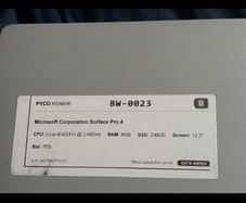 Microsoft Surface Pro 4 1724 i5-6300