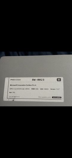 Microsoft Surface Pro 4 1724 i5-6300