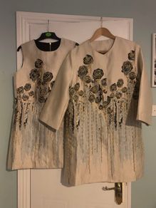 Dress and evening coat