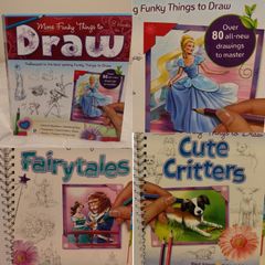 More Funky Things To Draw, 8 Books In 1 HARDACK BOOK